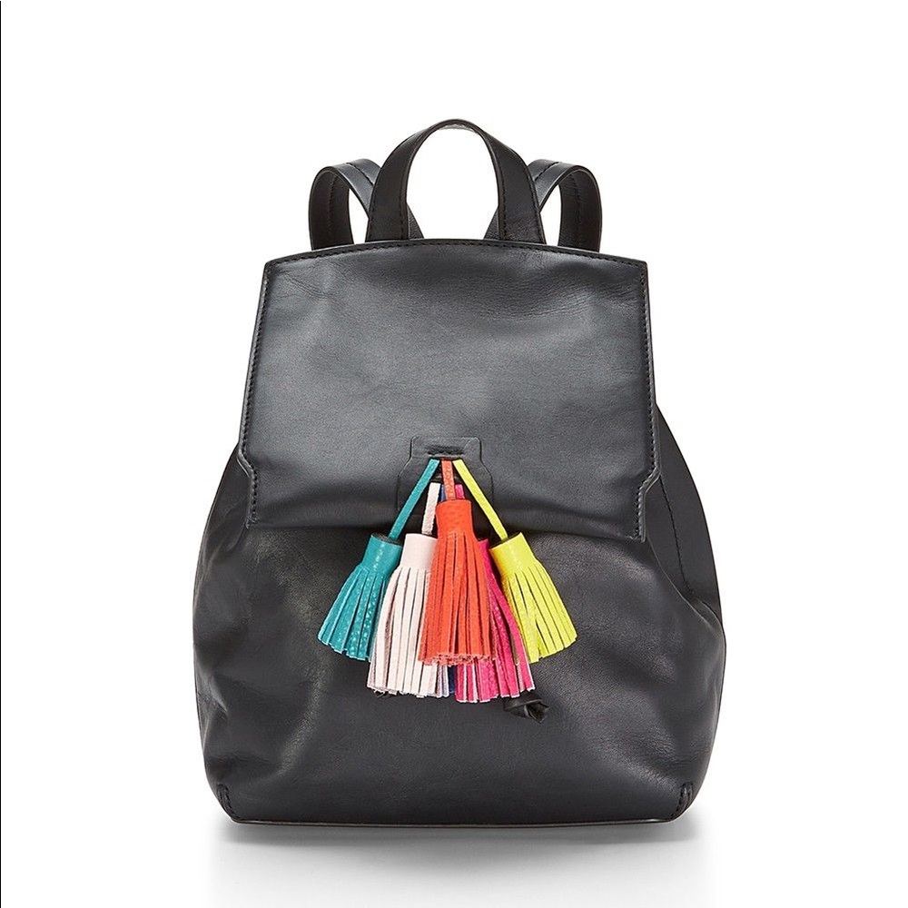 Rebecca Minkoff Black Sofia Tassel  backpack